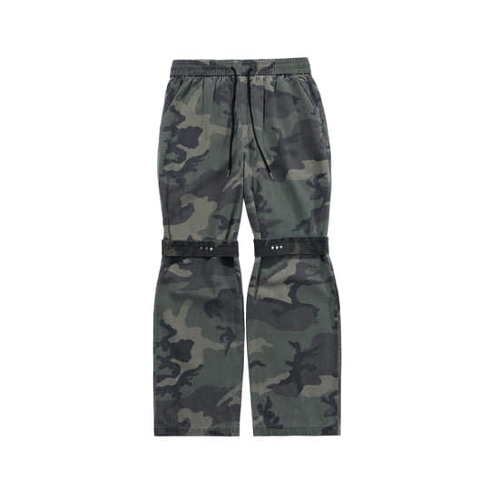 Camouflage Zipper Cargo Pants