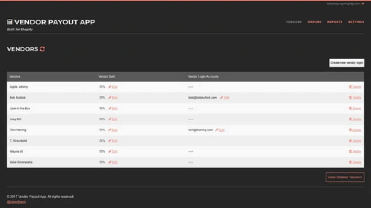 Vendor Payout - Best Shopify Multi Vendor Website App