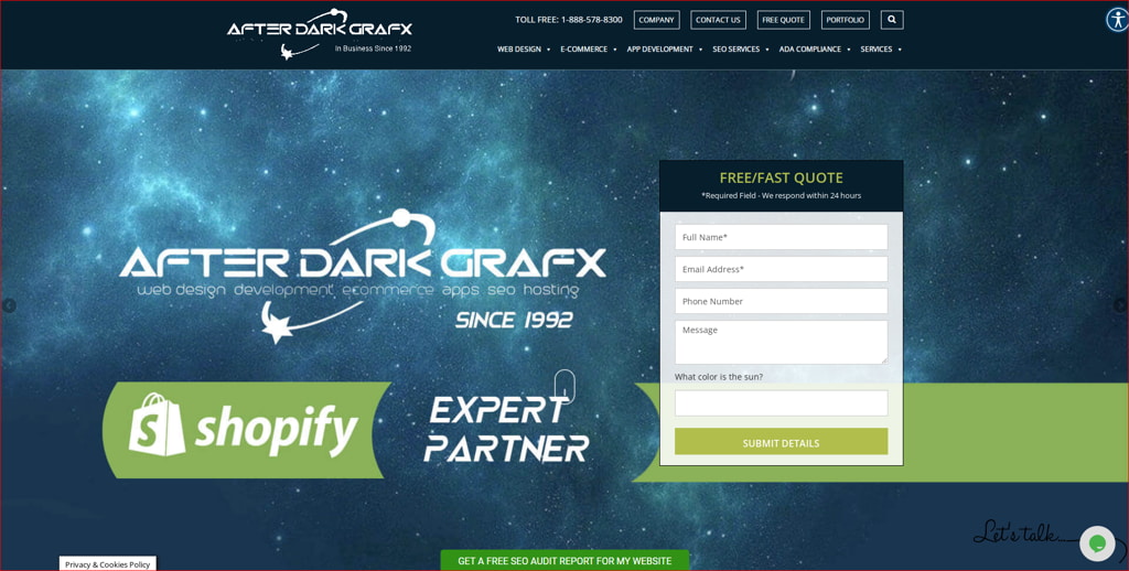 After Dark Grafx - San Diego's Top-Ranked Shopify Expert