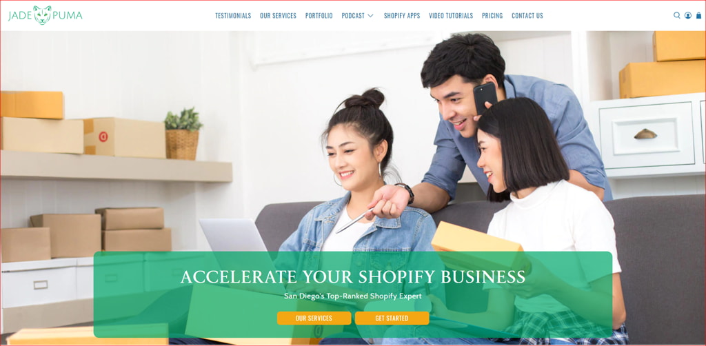 JadePuma - Full-service shopify agency in San Diego