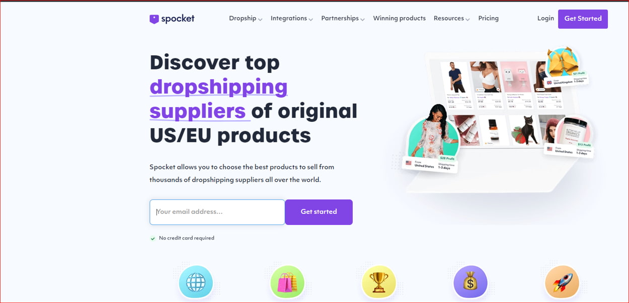 Spocket ‑ US & EU Dropshipping - best dropshipping suppliers