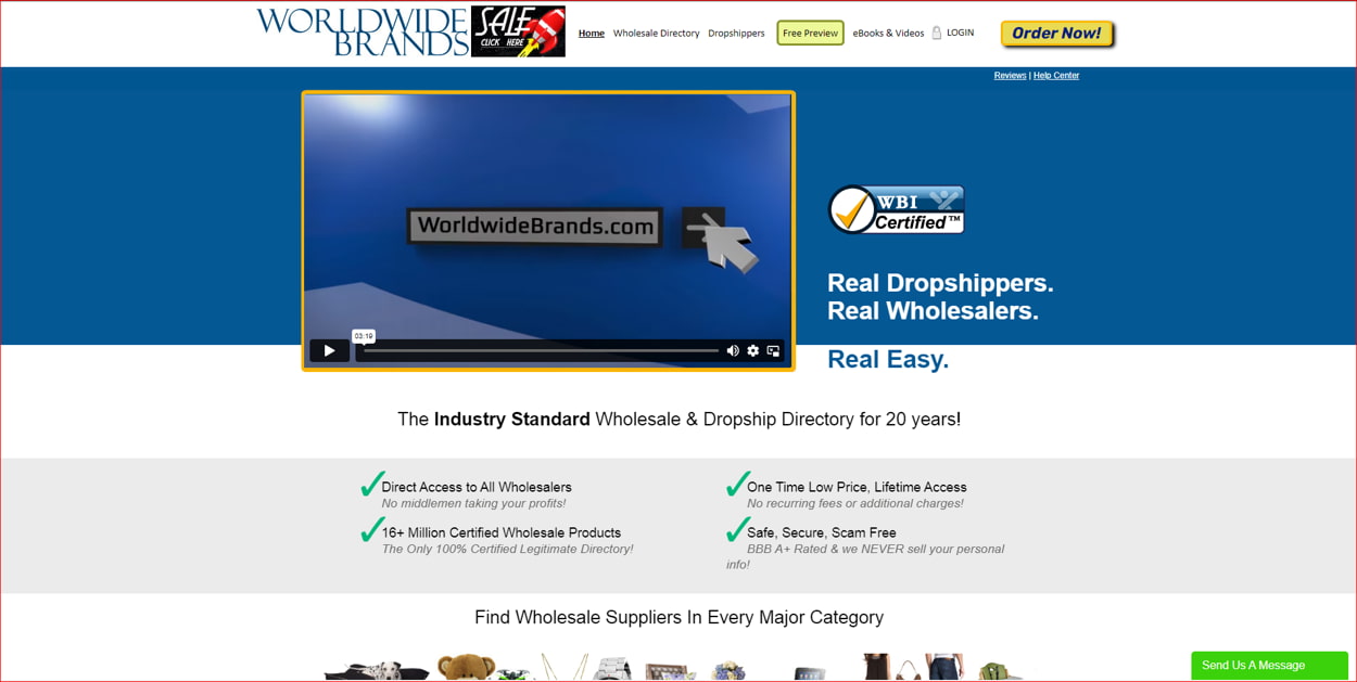 Worldwide Brands - Best Dropshipping Websites